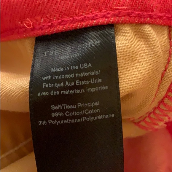 New rag&bone jeans,bill pink,ankle cigarette - Picture 9 of 9